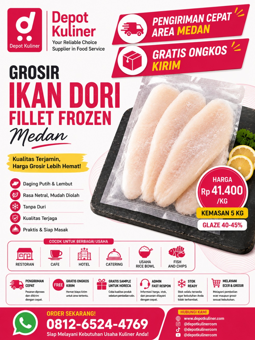 Grosir Ikan Dori Medan
