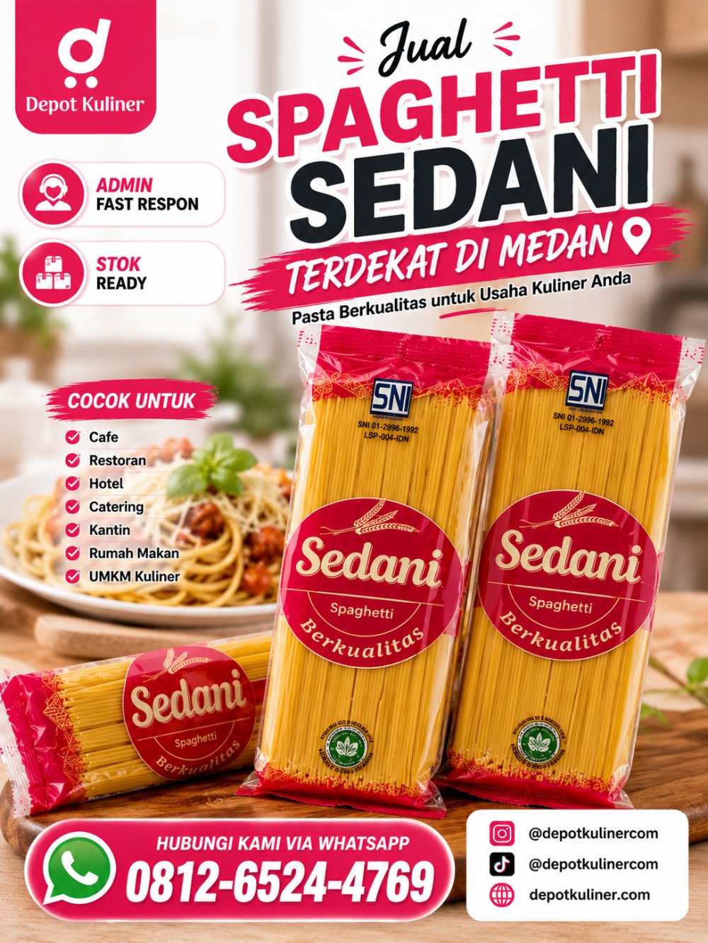 Jual Spaghetti Sedani Terdekat Di Medan
