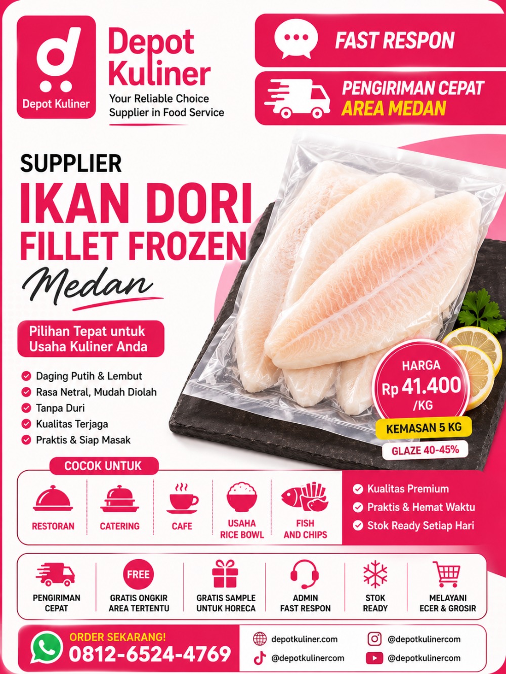 Supplier Ikan Dori Medan