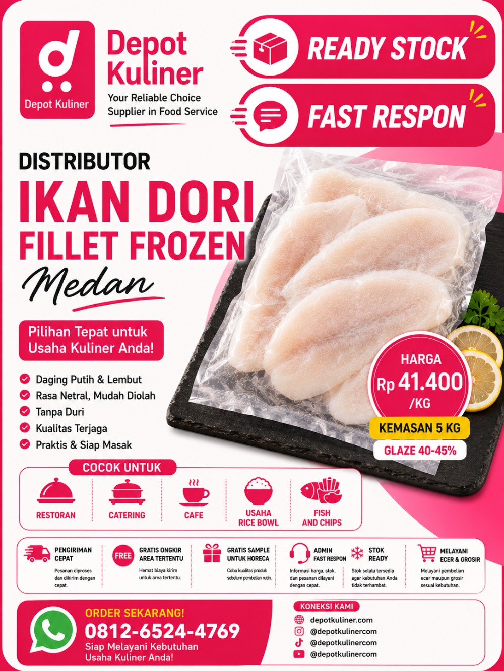 Distributor Ikan Dori Medan