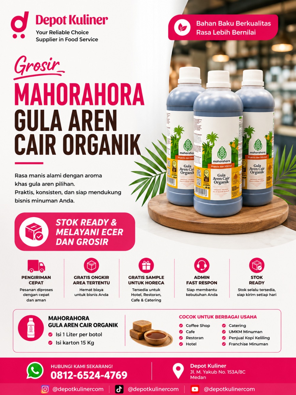 Mahorahora Gula Aren Cair Organik Medan
