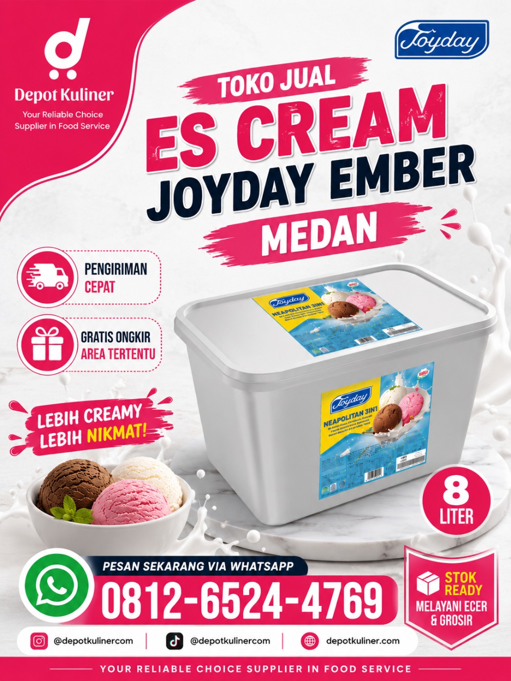 Toko Jual Es Cream Joyday Ember Medan