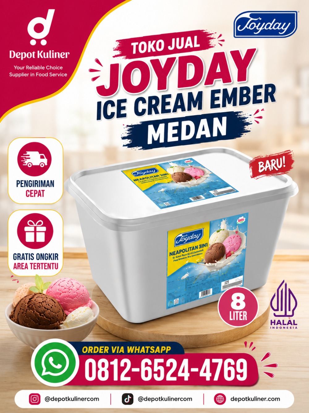 Toko Jual  Joyday Ice Cream Ember Medan