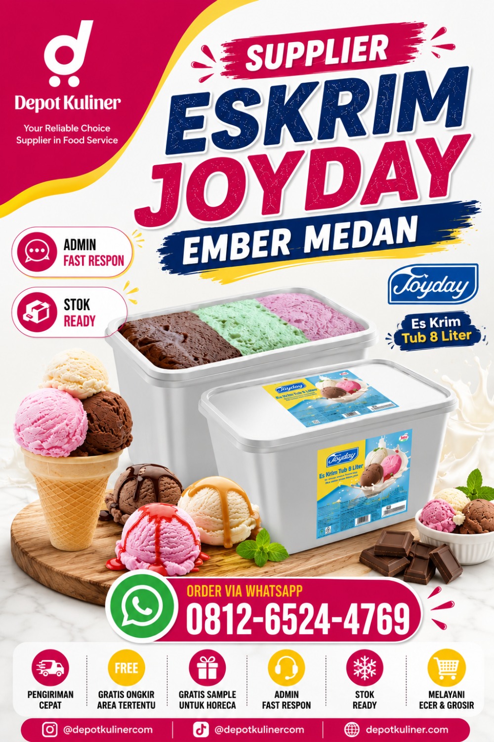 Supplier Eskrim Joyday Ember Medan
