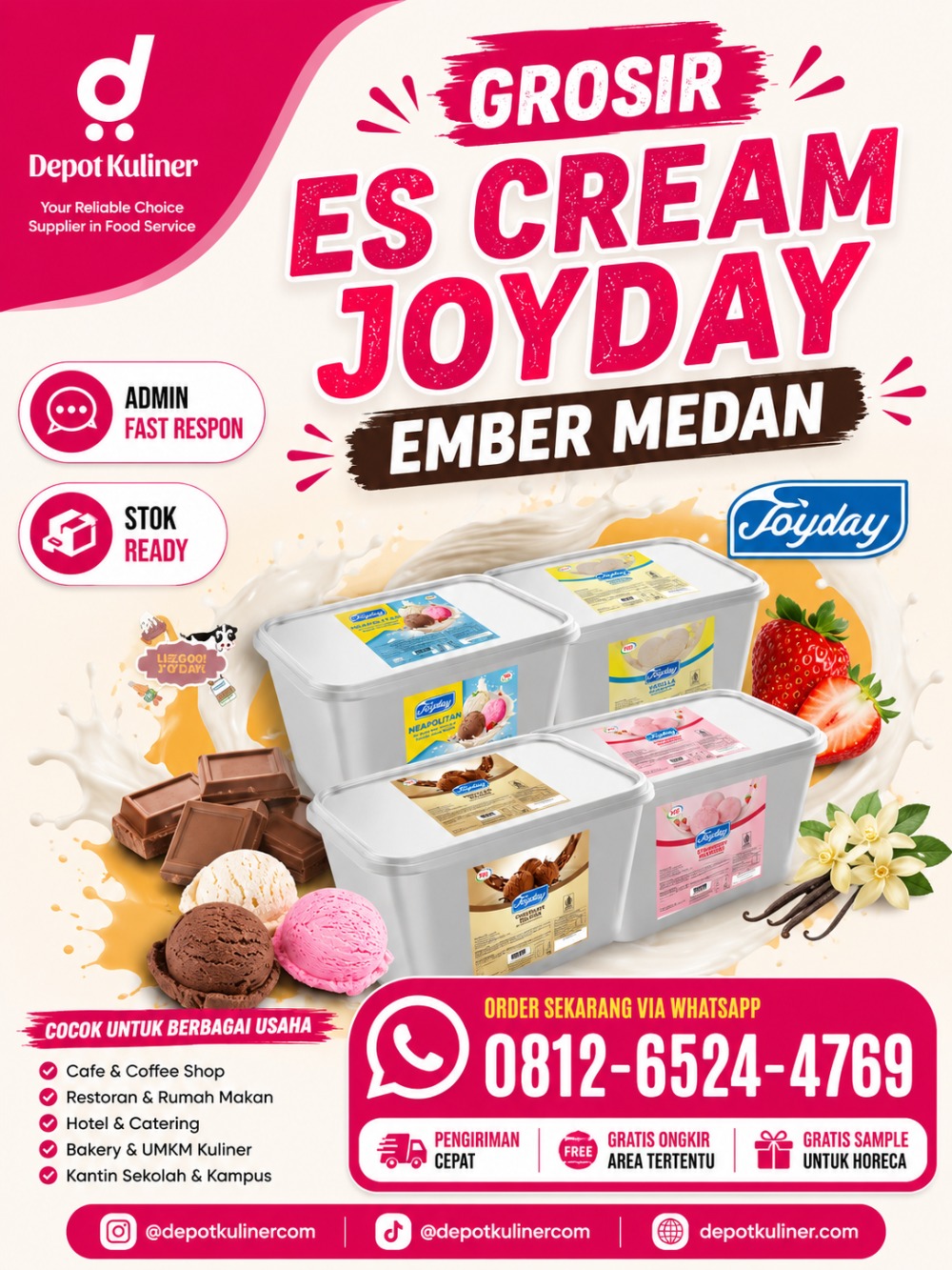 Grosir Es Cream Joyday Ember Medan