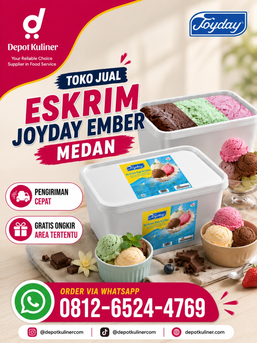 Toko Jual Eskrim Joyday Ember Medan