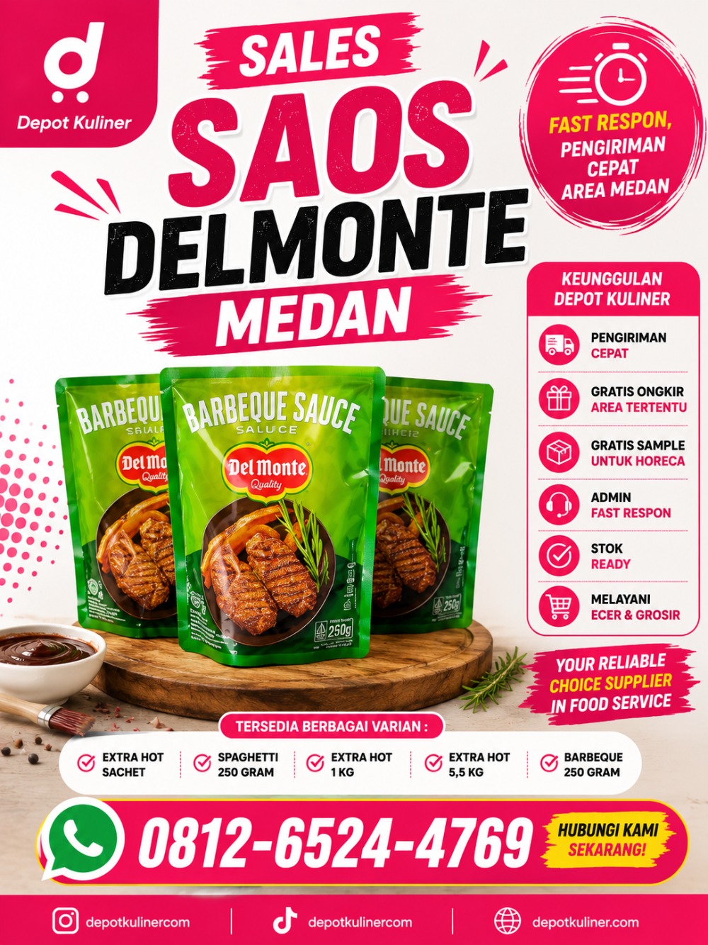Sales Saos Delmonte Medan