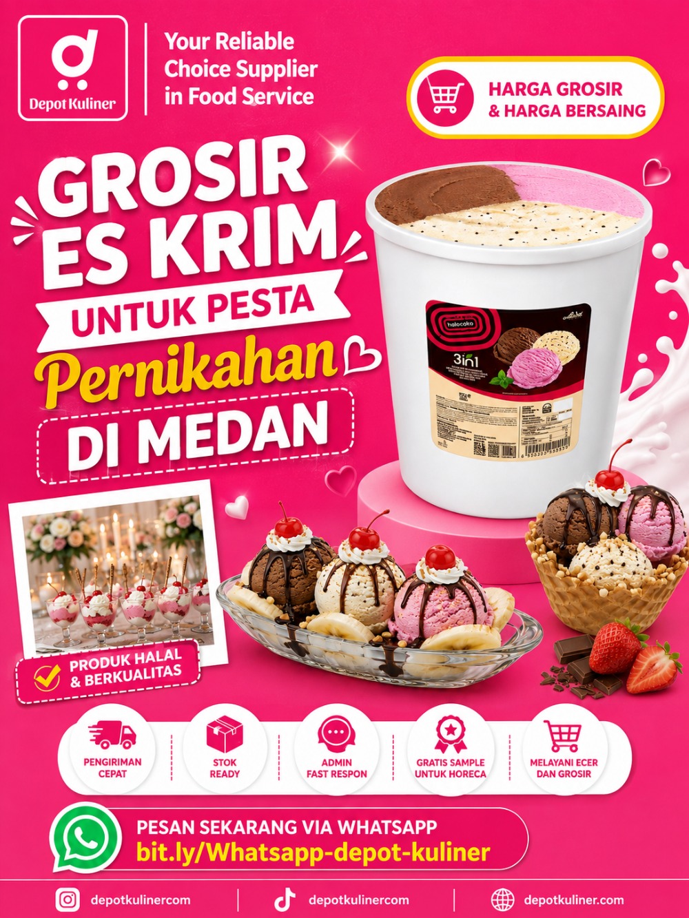 Grosir Es Krim Untuk Pesta Pernikahan Di Medan