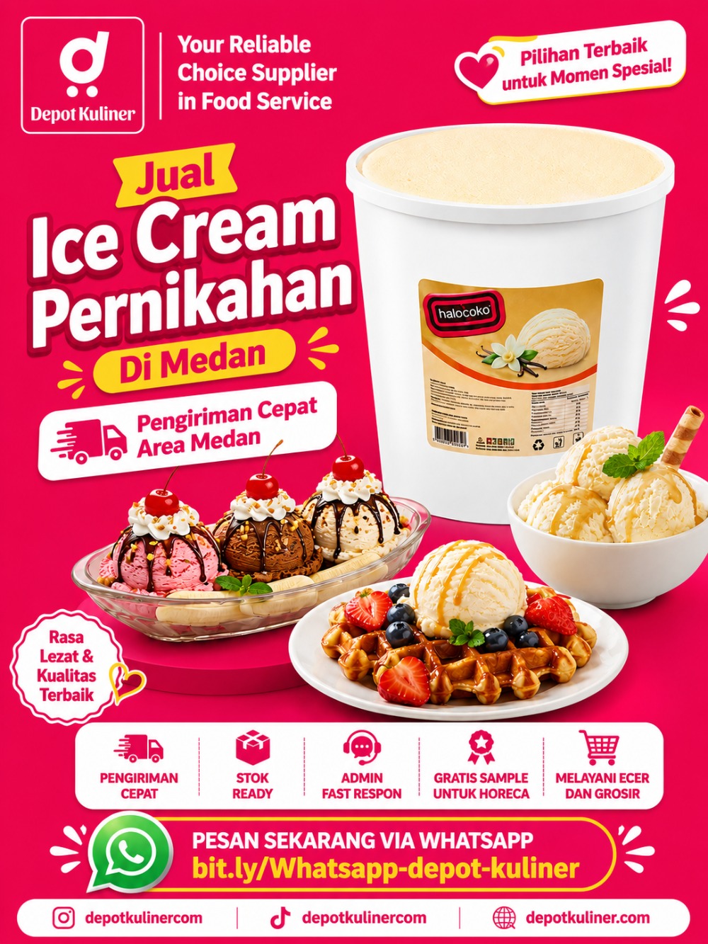 Jual Ice Cream Pernikahan Di Medan