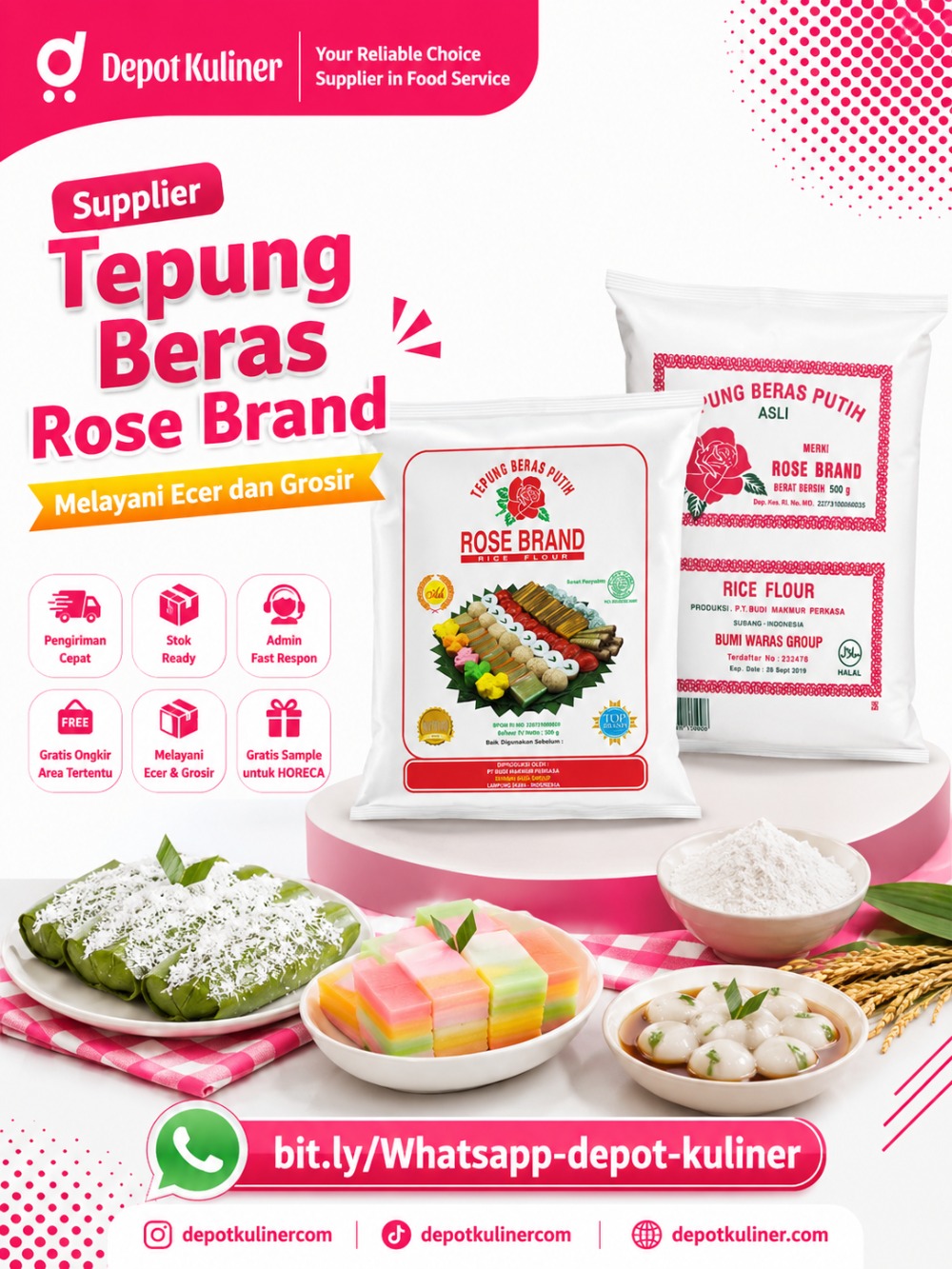 Supplier Tepung Beras Rose Brand