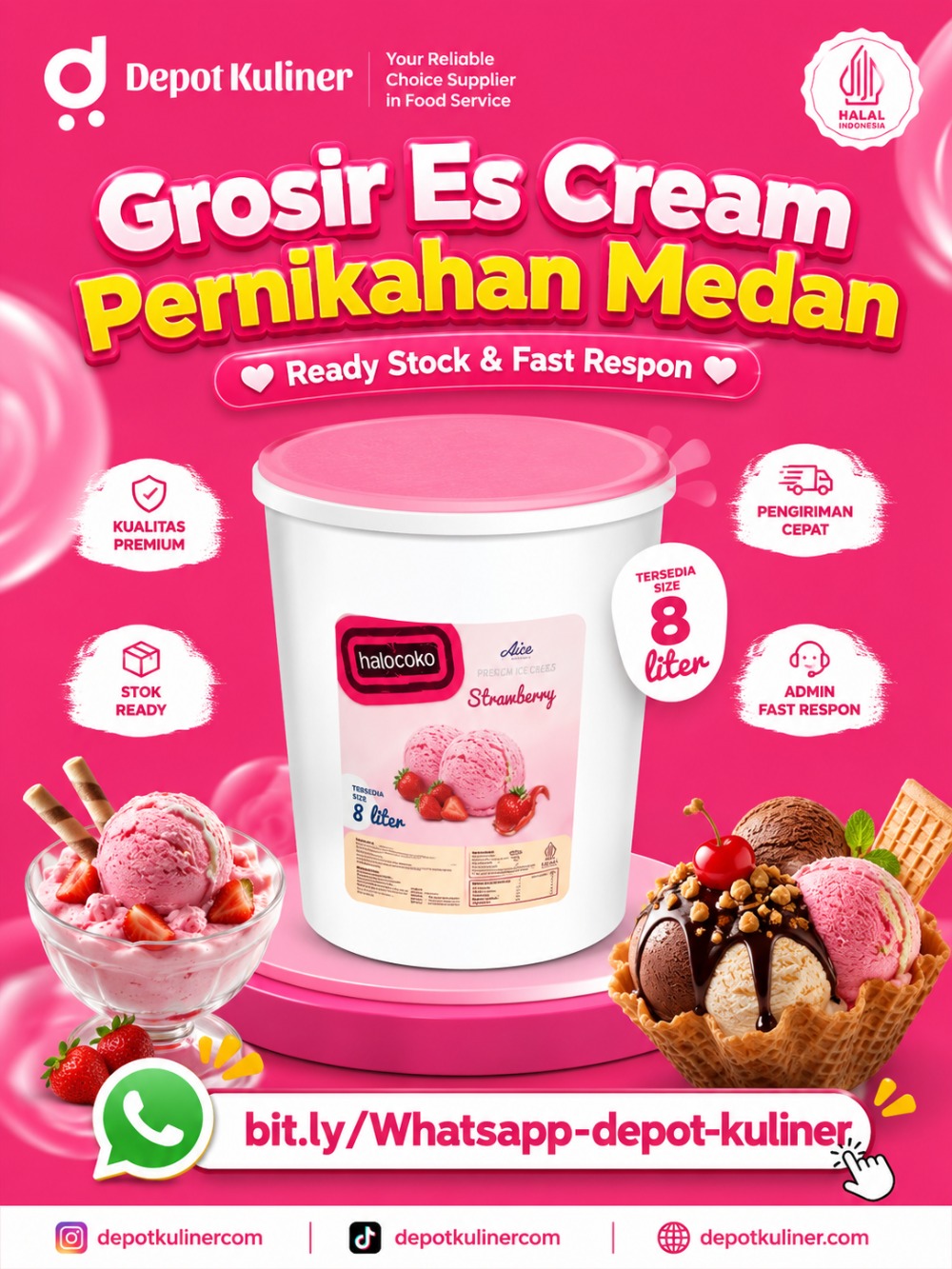 Grosir Es Cream Pernikahan Medan
