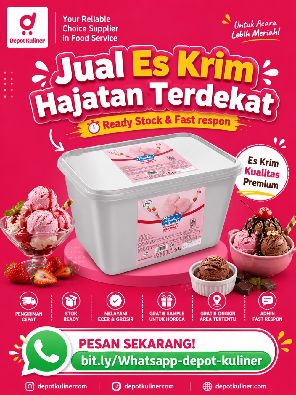 Jual Es Krim Hajatan Terdekat