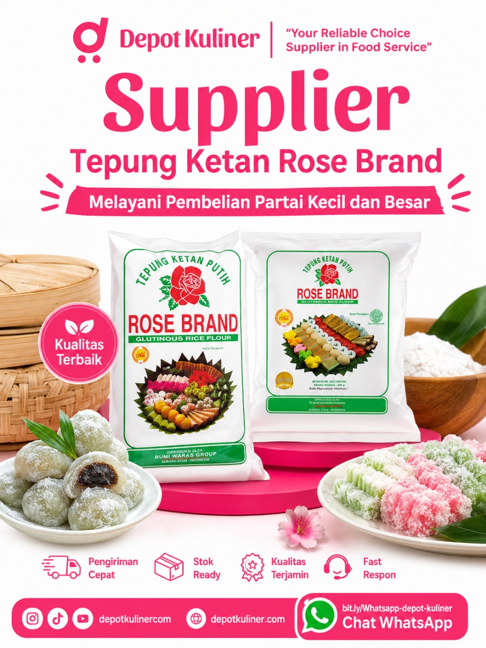 Supplier Tepung Ketan Rose Brand