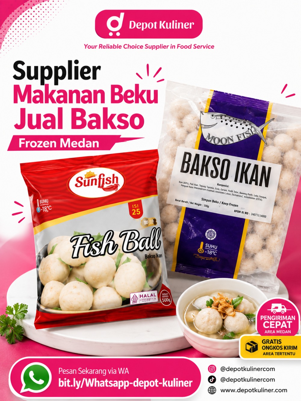 Supplier Makanan Beku Jual Bakso Frozen Medan