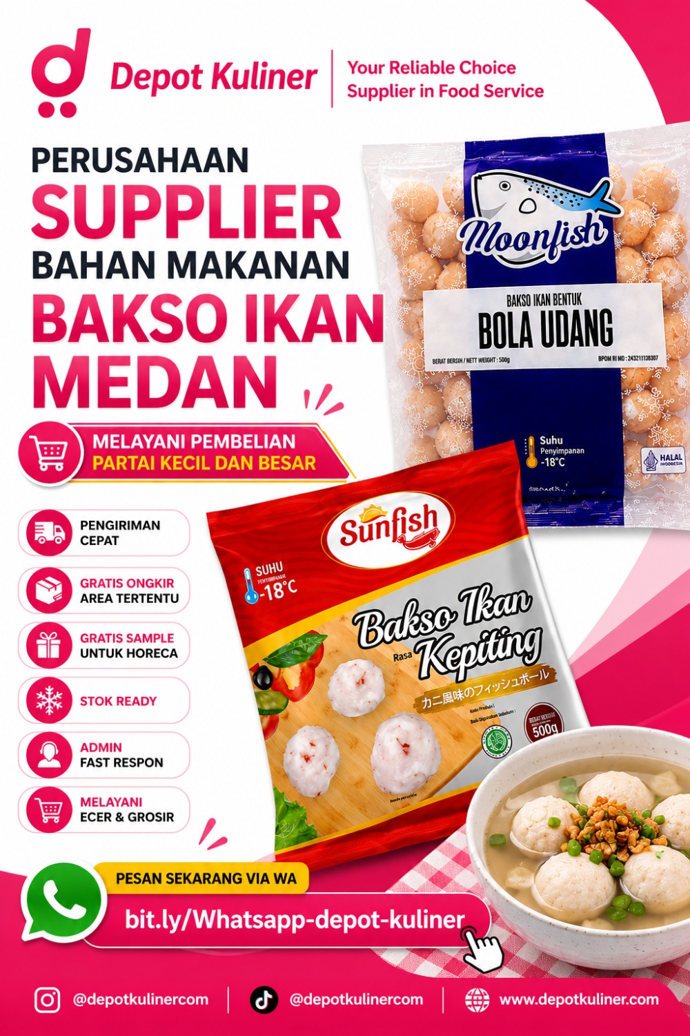 Perusahaan Supplier Bahan Makanan Bakso Ikan Medan