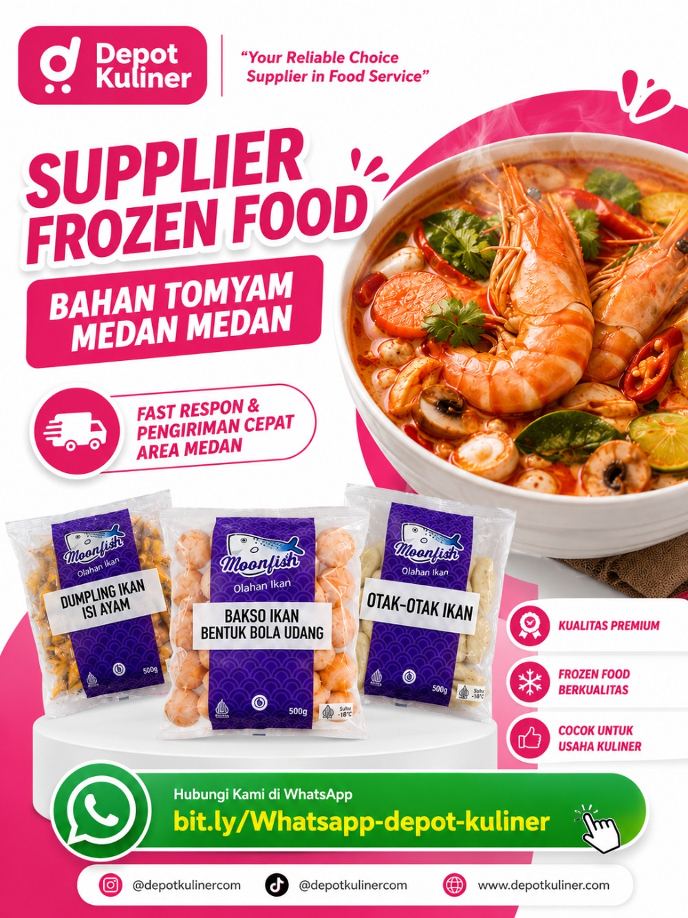 Supplier Frozen Food Bahan Tomyam Medan