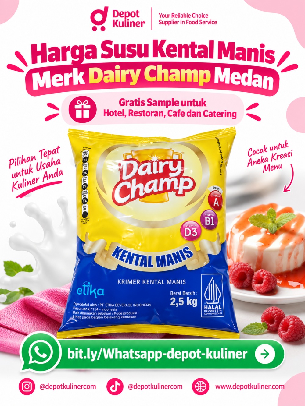 Harga Susu Kental Manis Merk Dairy Champ Medan