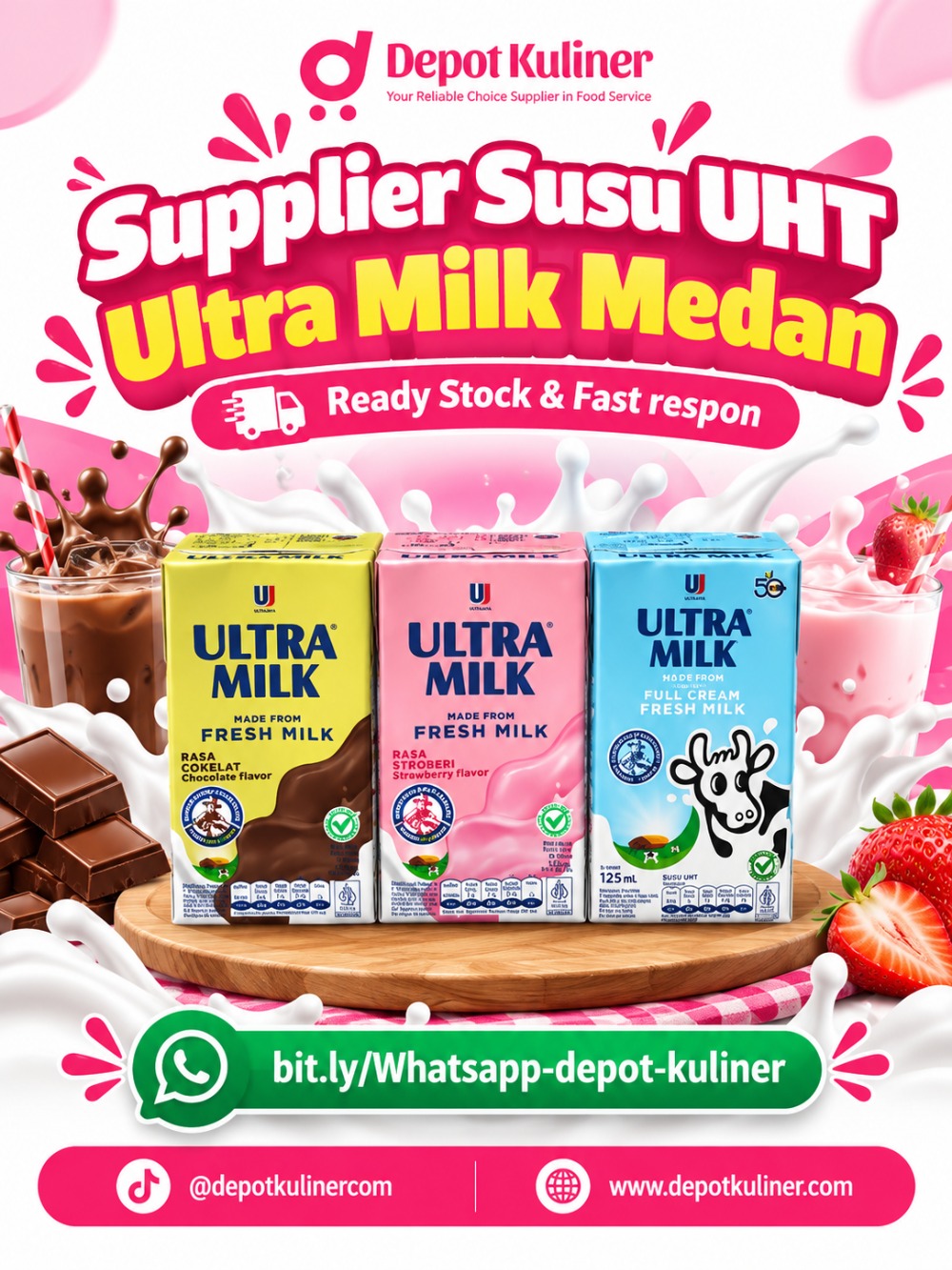 Supplier Susu UHT Ultra Milk Medan