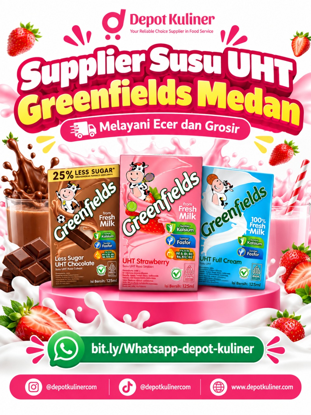 Supplier Susu UHT Greenfields Medan