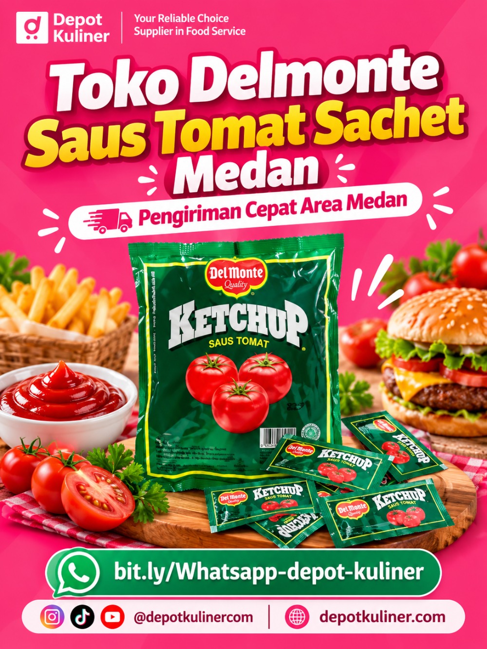 Toko Delmonte Saus Tomat Sachet Medan