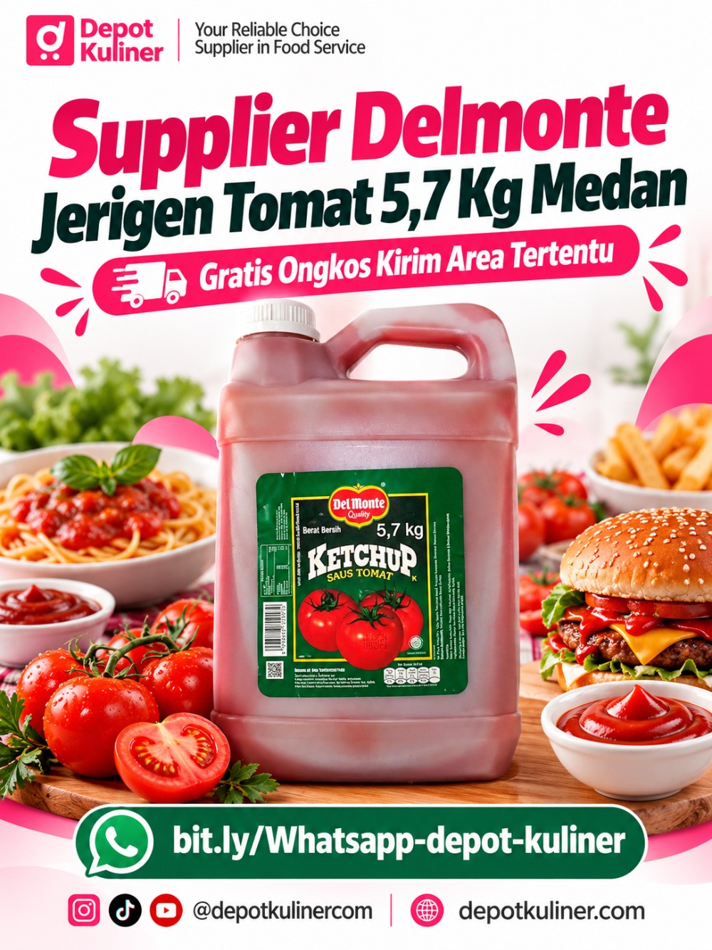 Supplier Delmonte Jerigen Tomat 5,7 Kg Medan