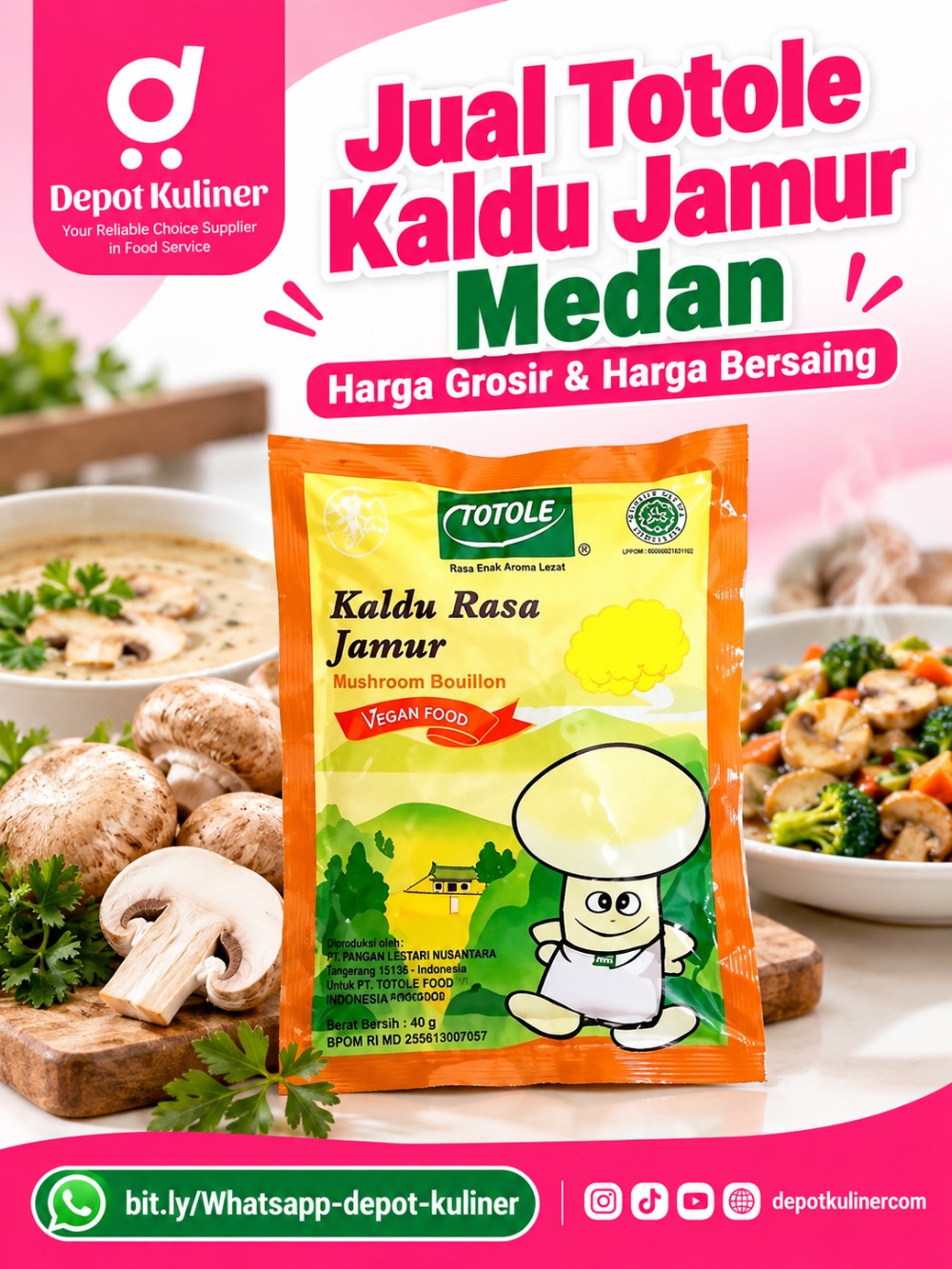 Jual Totole Kaldu Jamur Medan