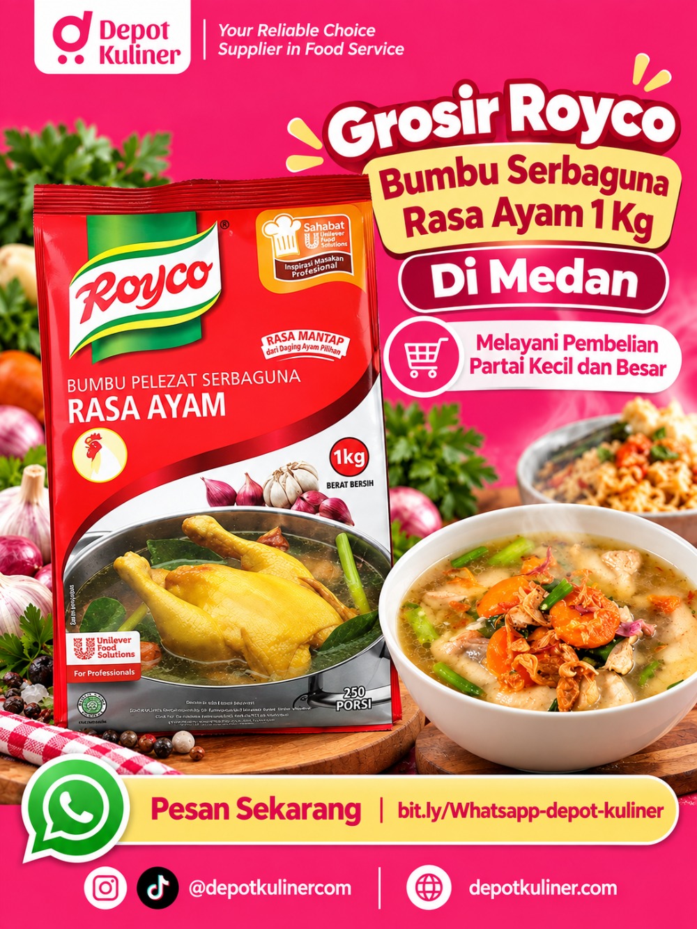 Grosir Royco Bumbu Serbaguna Ayam 1 Kg Di Medan