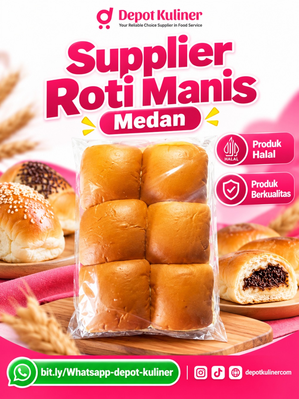 Supplier Roti Manis Medan