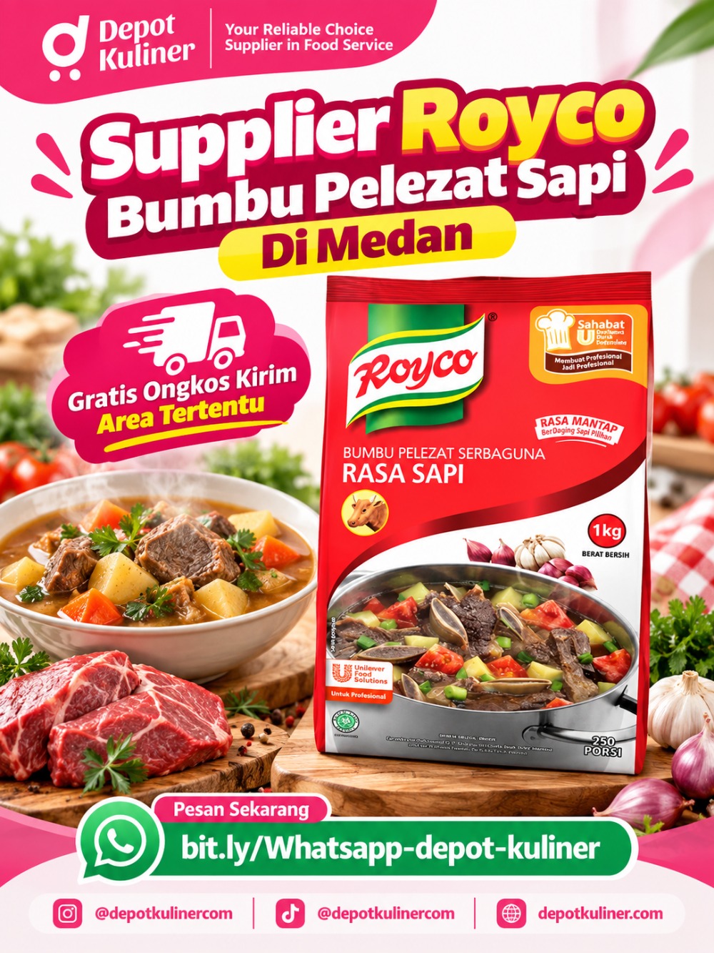 Supplier Royco Bumbu Pelezat Sapi Di Medan