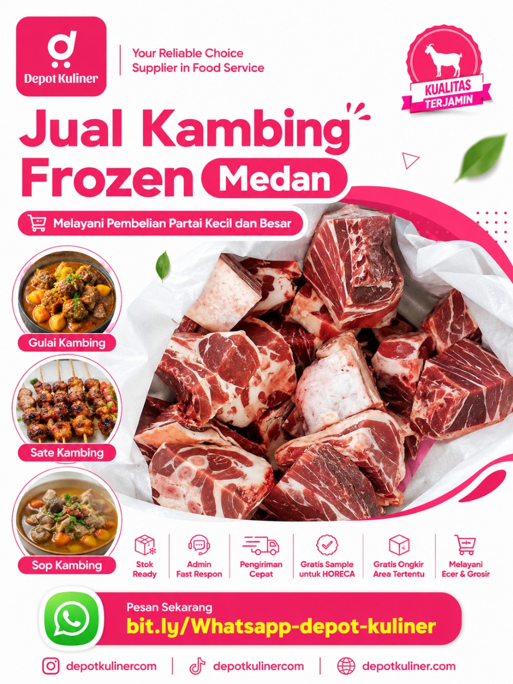 Jual Kambing Frozen Medan