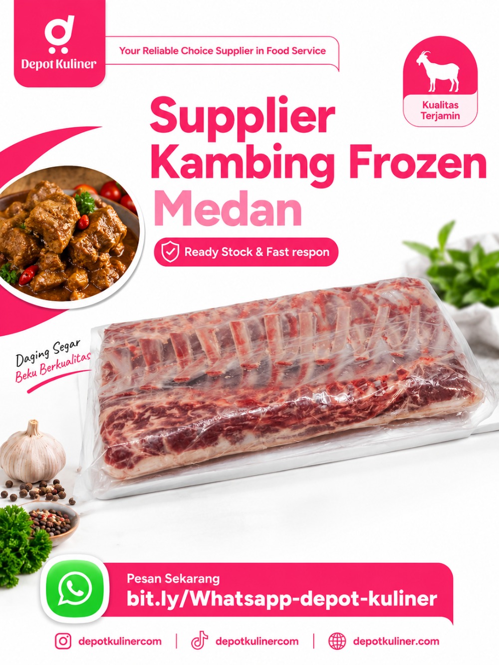 Supplier Kambing Frozen Medan