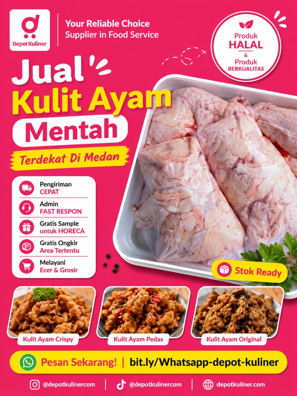 Jual Kulit Ayam Mentah Terdekat Di Medan