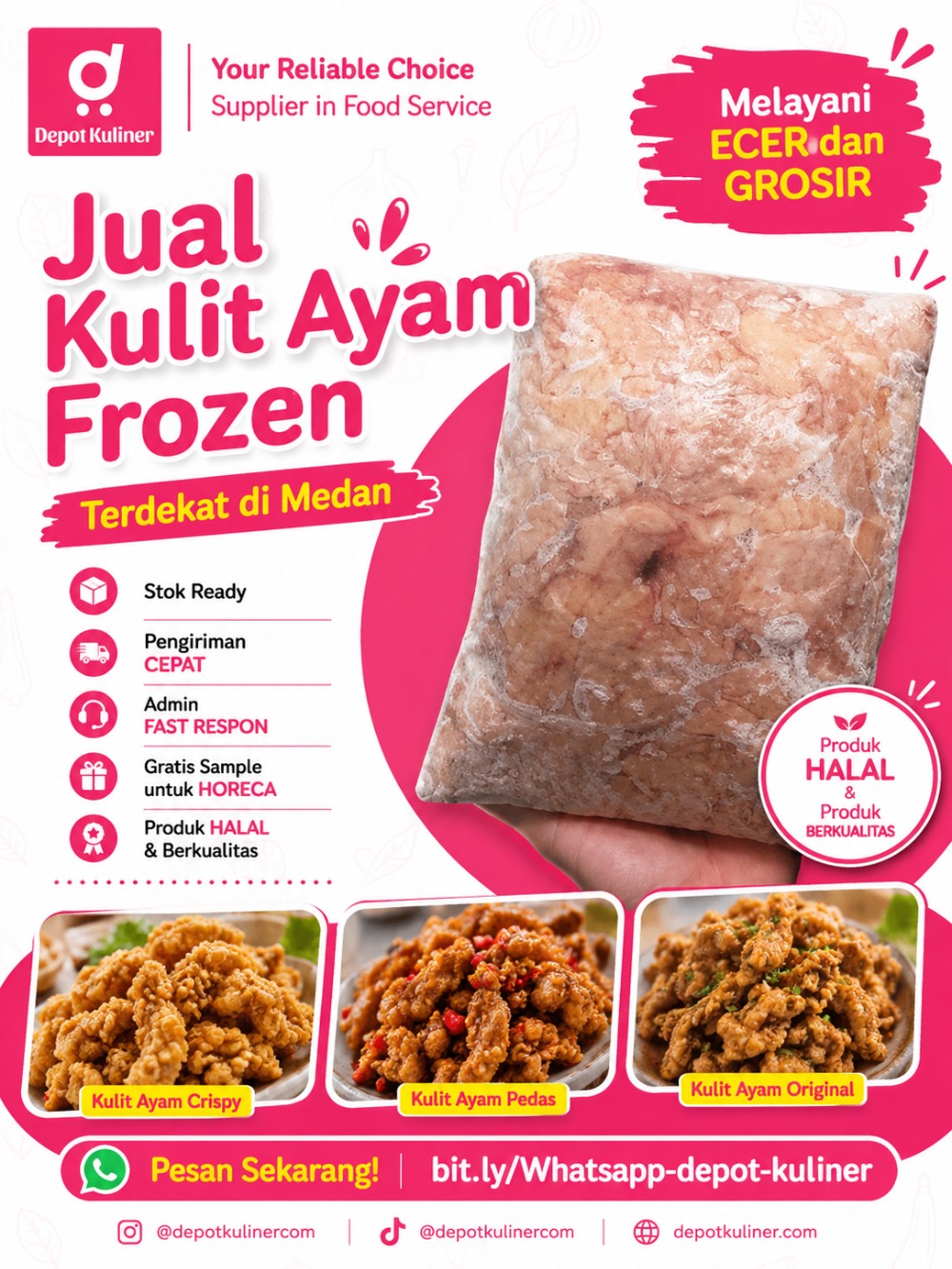 Jual Kulit Ayam Frozen Terdekat di Medan