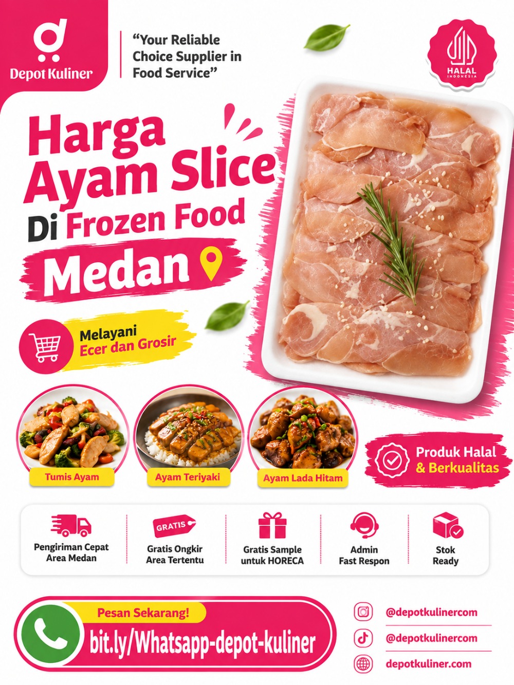 Harga Ayam Slice Di Frozen Food Medan