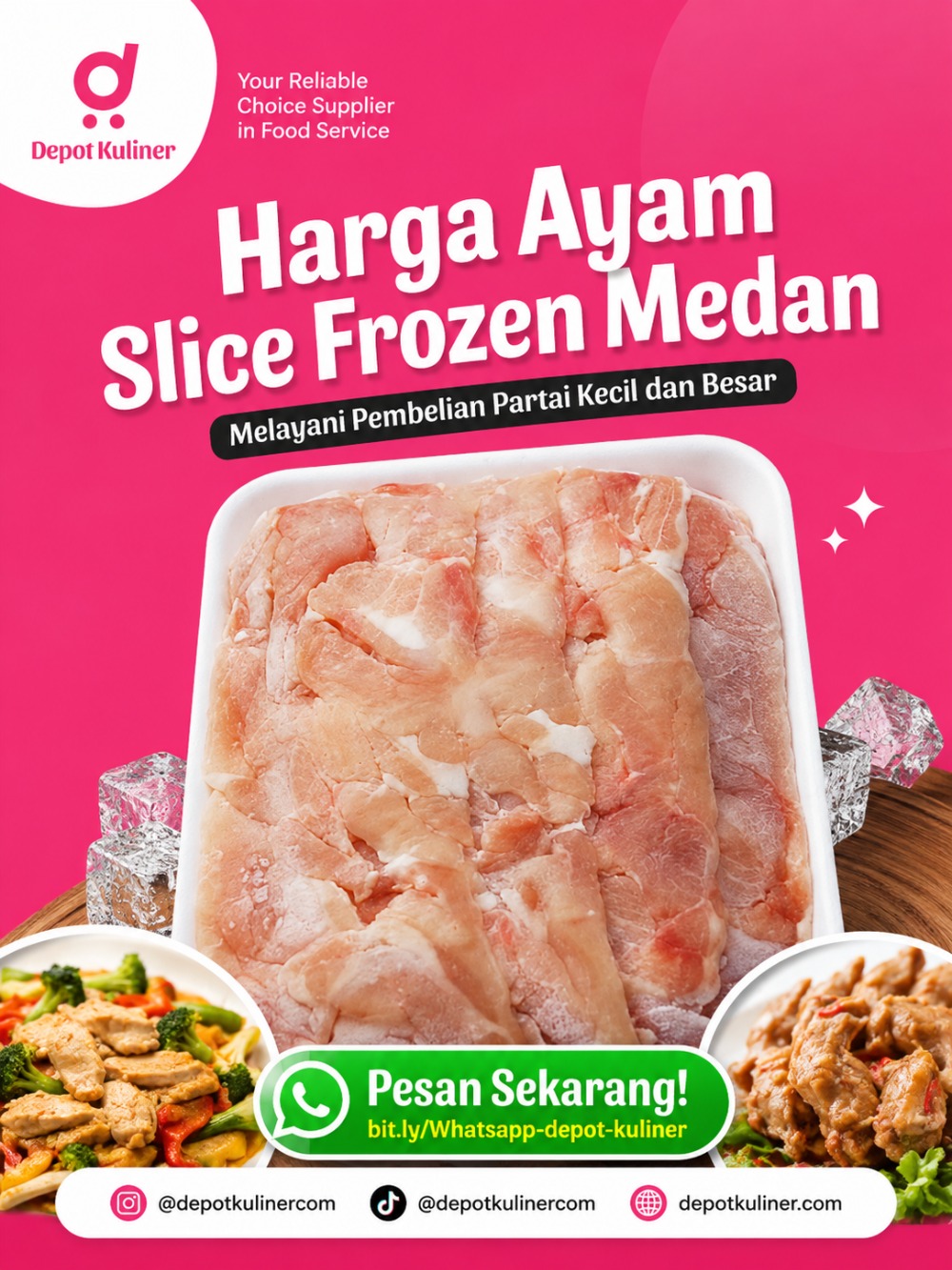 Harga Ayam Slice Frozen Medan