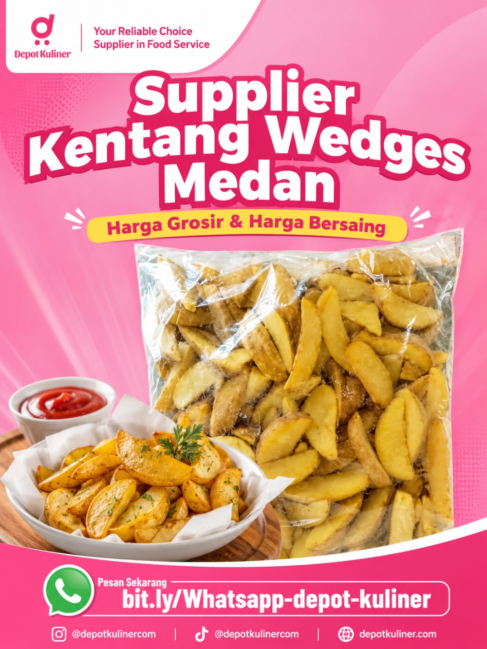 Supplier Kentang Wedges Medan