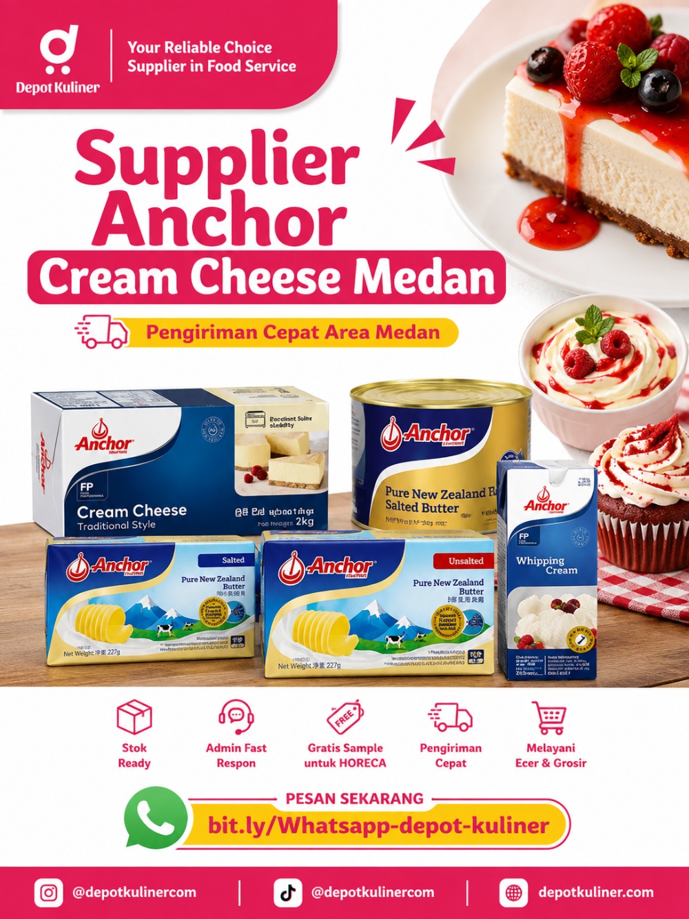 Supplier Anchor Cream Cheese Medan