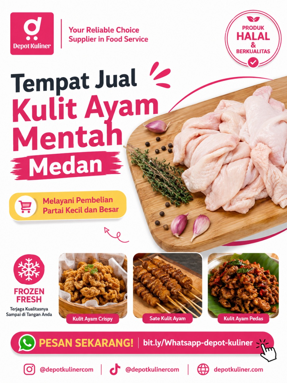 Tempat Jual Kulit Ayam Mentah Medan