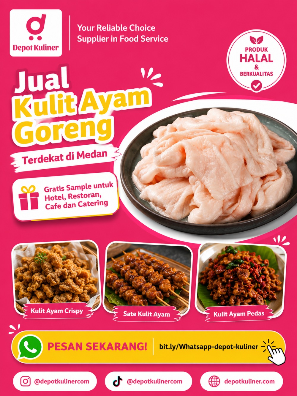 Jual Kulit Ayam Goreng Terdekat di Medan