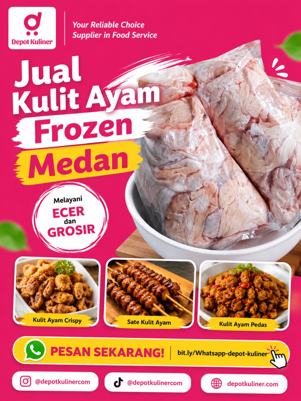 Jual Kulit Ayam Frozen Medan