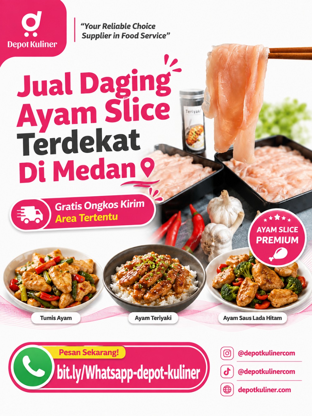 Jual Daging Ayam Slice Terdekat Di Medan
