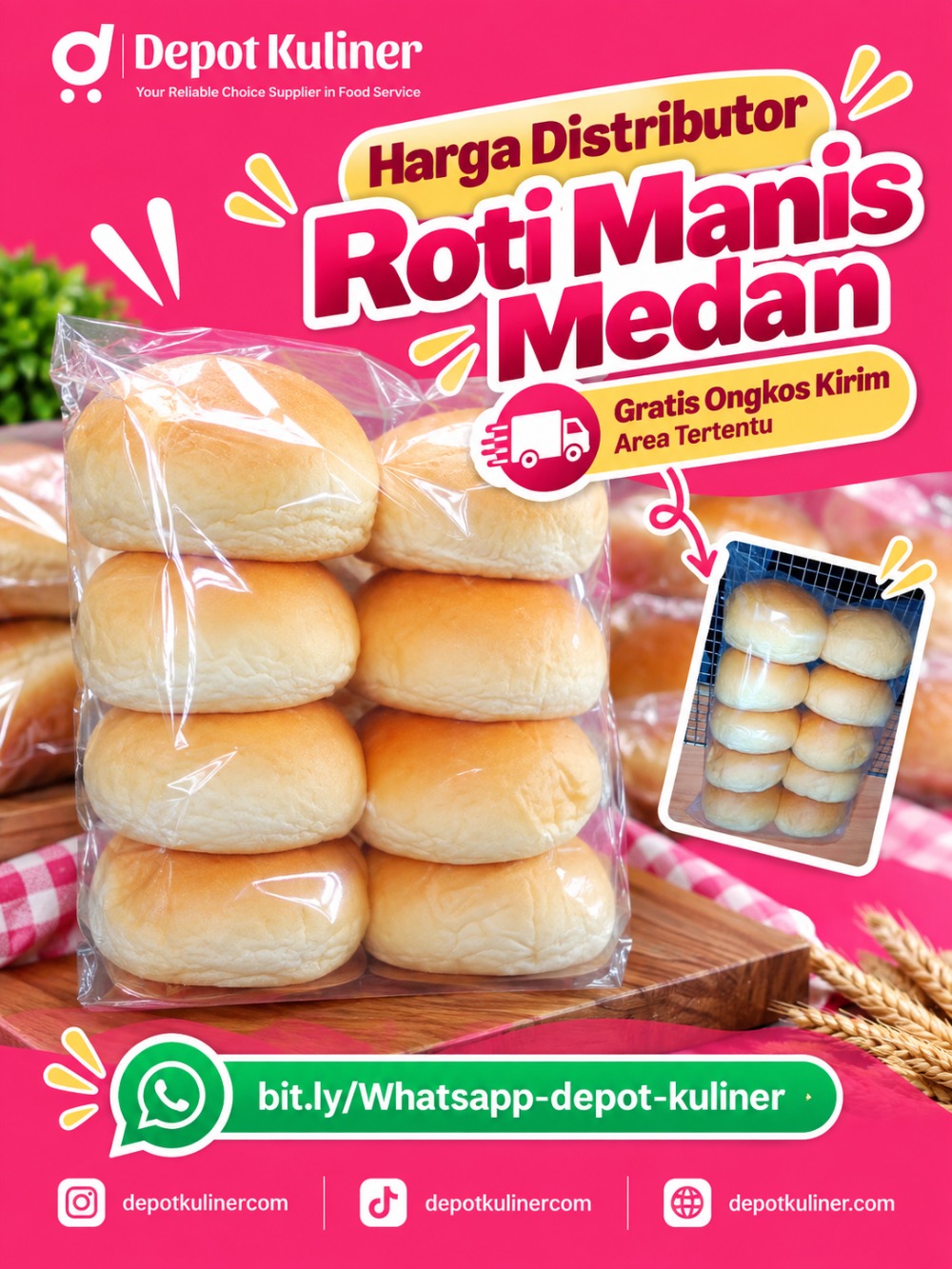 Harga Distributor Roti Manis Medan