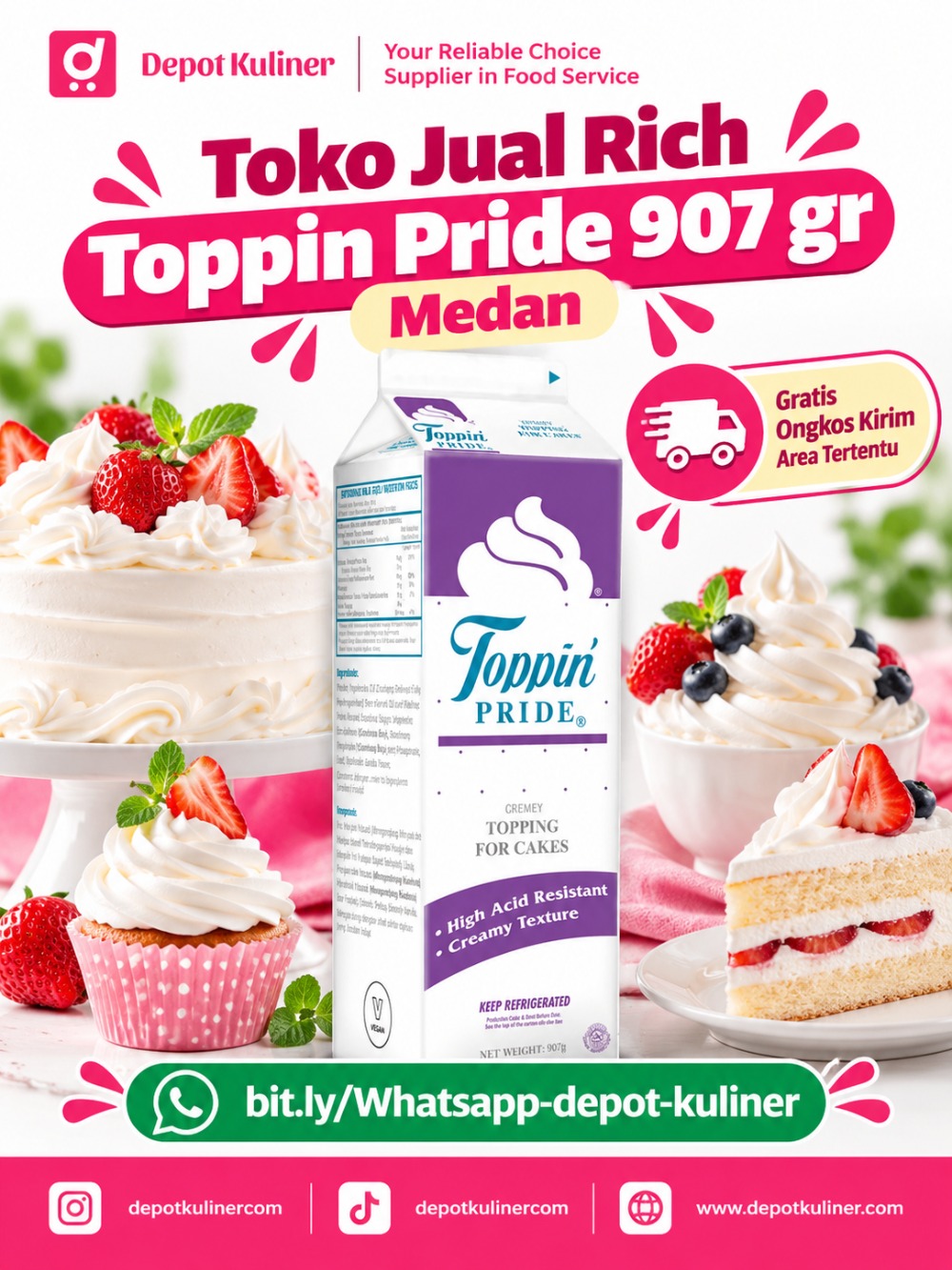 Toko Jual Rich Toppin Pride 907 gr Medan