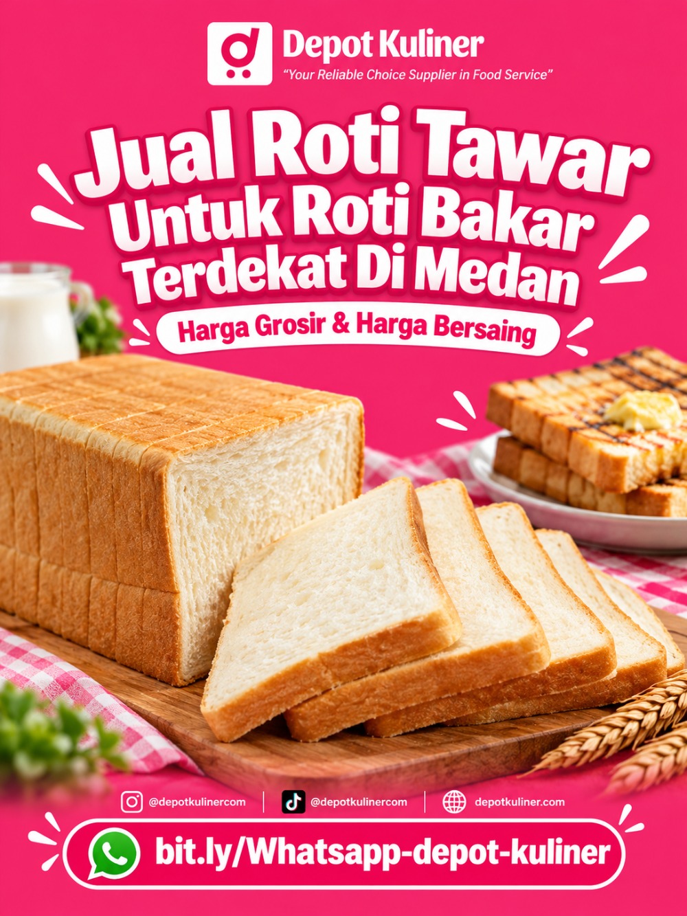 Jual Roti Tawar Untuk Roti Bakar Terdekat Di Medan