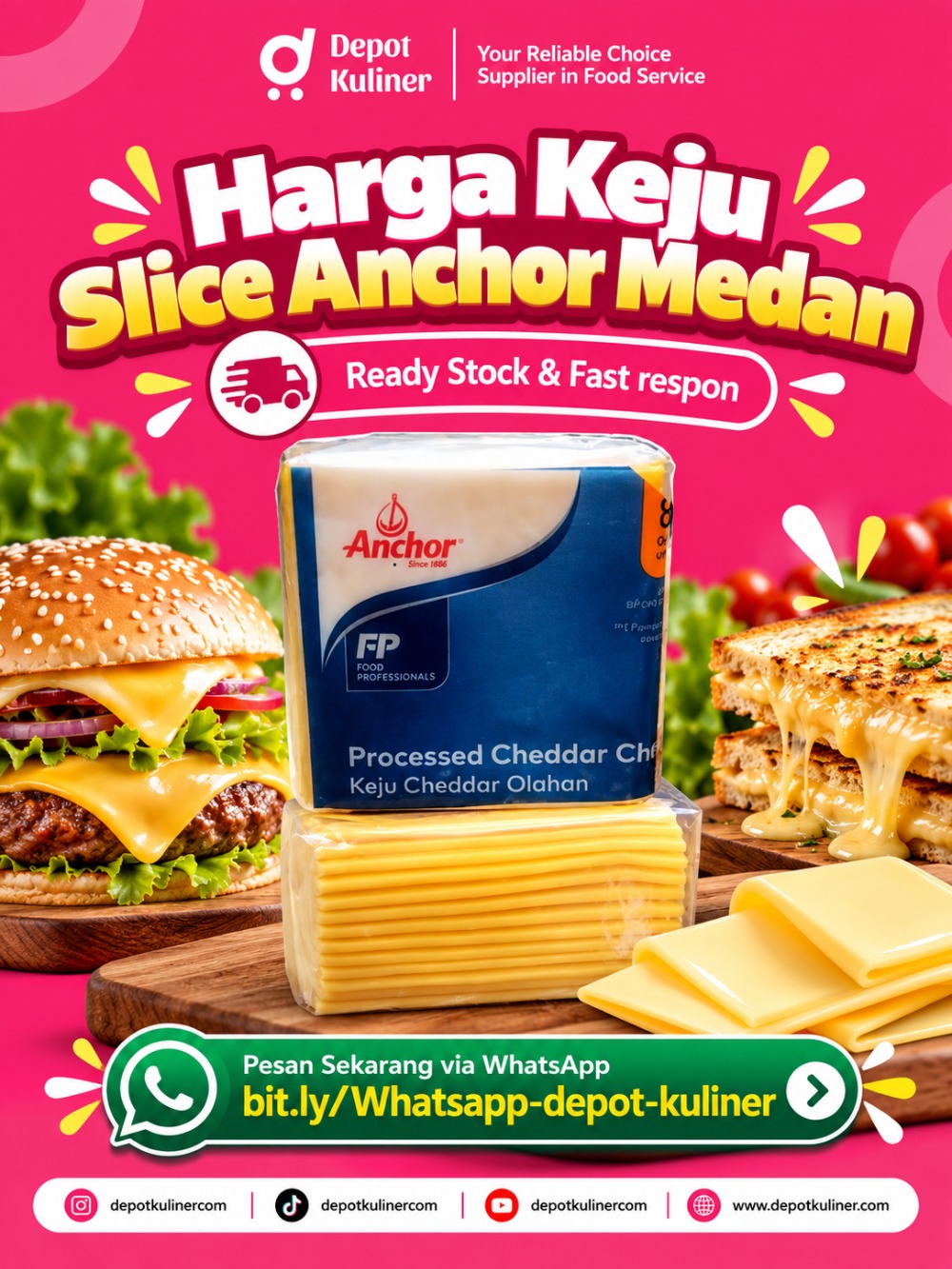 Harga Keju Slice Anchor Medan