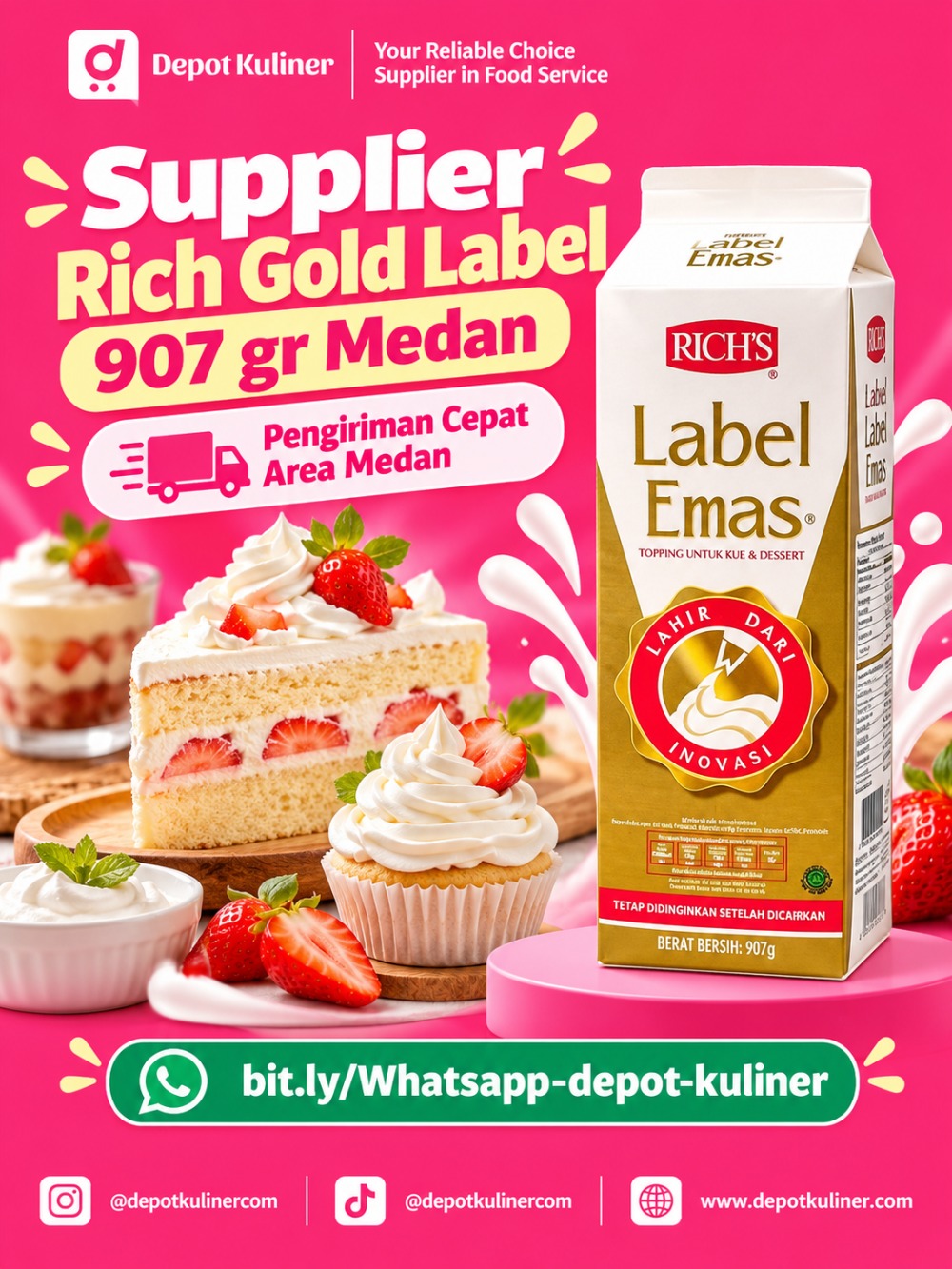 Supplier Rich Gold Label 907 gr Medan
