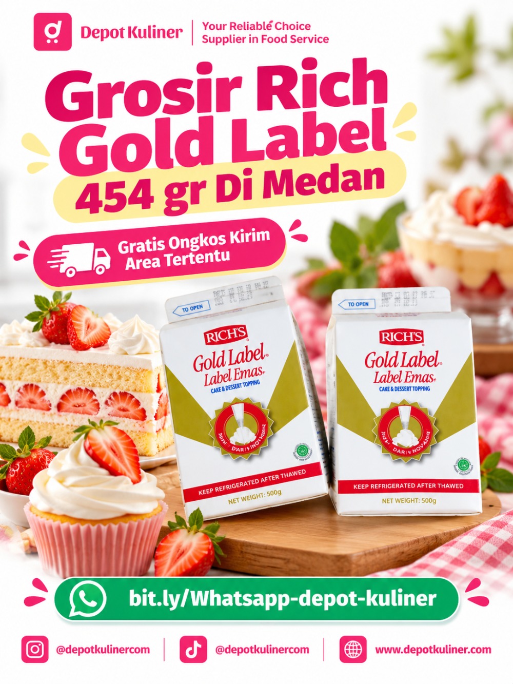 Grosir Rich Gold Label 454 gr Di Medan