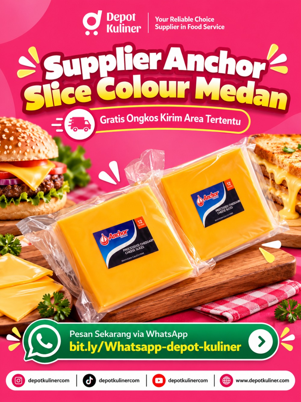 Supplier Anchor Slice Colour Medan