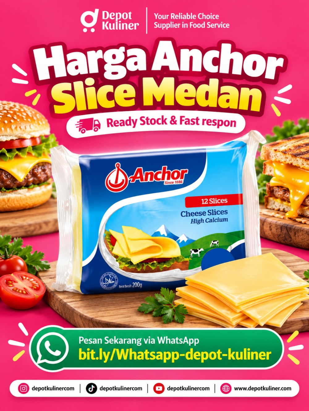 Harga Anchor Slice Medan