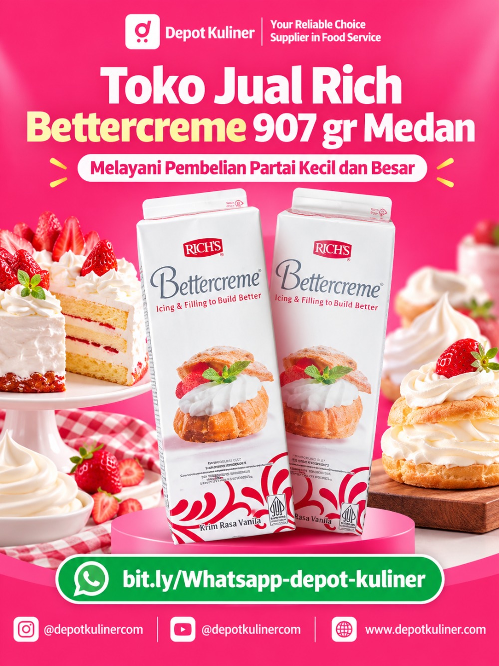 Toko Jual Rich Bettercreme 907 gr Medan